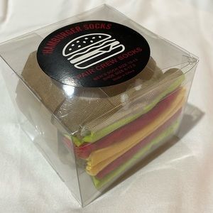 NIB Men's hamburger crew socks